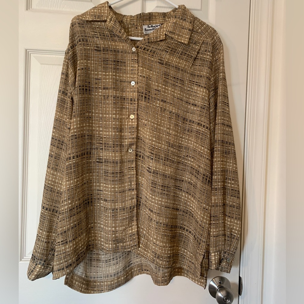 Fella Hamilton Vintage Brown Button Down